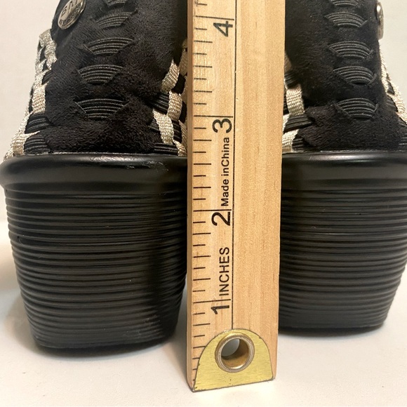 BM Bernie Mev Women’s Gem Platform Wedges Stretch Clogs Slip On Shoes Size 40 - Picture 13 of 15